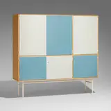 Herta-Maria Witzemann, Cabinet, 1957, ash, lacquered wood, enameled steel and brass
