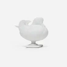 Salière Canard by François-Xavier Lalanne, c. 1990, bisque porcelain, sold Oct 2025