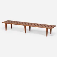 Bench, model JH 574 by Hans J. Wegner, c. 1960, teak, sold Oct 2025