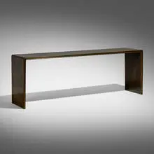 Thad Hayes, Unique console table, c. 2010, bronze