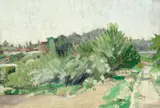French School, Landscape, oil on canvas