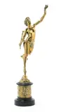 Giambologna, late 19th  century polished bronze figure of Fortuna, bronze