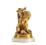 Élias Robert, French gilt bronze figure of Cupid, gilt bronze