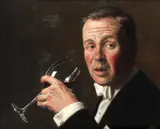 Stuart Luke Gatherer, Drunken butler, oil on canvas laid to board