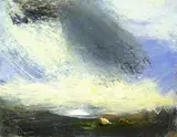 'Donegal Winning the Ulster Championship, Constable's tail 22 July 2012' by Melita Denaro, oil on board, sold Sep 2017
