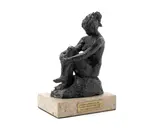 Karin Jonzen, Girl crossing her legs, bronze