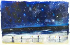 David Breuer-Weil, 'Pacific Night', oil on canvas