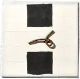 Richard Tuttle, Santa Fe II, 1993, Acryl, Bleistift und Metall auf Karton auf Holz