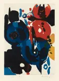 Ernst Wilhelm Nay, Über den Menschen, 1965, Original-Leinenmappe mit 6 Farbaquatinten, jeweils auf Velin