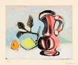 Pablo Picasso, Nature Morte au citron et au pichet rouge, 1955, Farbaquatinta auf Rives-Velin