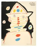 Clown by Pablo Picasso, 1961, Farboffsetlithographie auf Arches-Velin, sold Nov 2012
