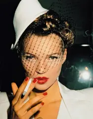 Roxanne Lowitt, Kate with Fag in Galliano, Paris, 1994, Archival Pigment Print