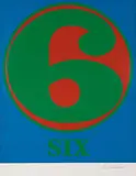 Six (from Numbers) by Robert Indiana, 1968, Serigraph, sold Oct 2011