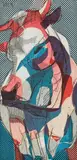 Howard Warshaw, Untitled (Bull), 1959, Mixed media collage