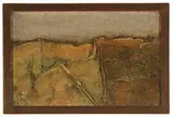 Untitled (landscapes) and Arrangement III by Norman Zammitt, Two are oil on panel and one is Lithograph, sold Oct 2011