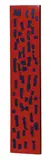 John McCracken, Untitled (Plank - Red with blue)