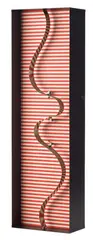 Julio Le Parc, Forme en Contorsion sur Trames Rouges, 1968, Boxed kinetic multiple with motorized aluminum motif