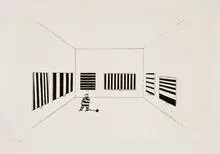 Maris Bishofs, Untitled (Cartoon), 1975, Screenprint