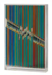 Rory McEwen, Untitled (Op-art sculpture), 1969, Plexiglas