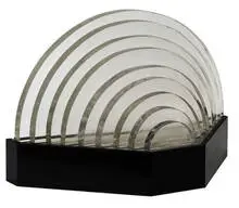 John Haas Or Harris, Untitled (acrylic sculpture in nine pieces), circa 1975-85, Acrylic with wood base