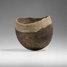 Pascal Oudet, Large Black Bowl 518, 2016, oak, pigment