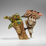Derek Weidman, Woodpecker, 2015, holly, pigments
