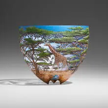 Gordon Pembridge, African Dream, 2013, macrocarpa, pohutukawa, acrylic paint, lacquer