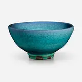 Glen Lukens, Bowl, 1937, crackle-glazed earthenware