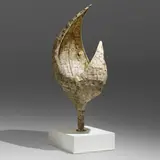 Paul Evans, Untitled, c. 1965, welded and polychromed steel, enameled wood