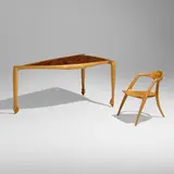 Wendell Castle, Three-Legged Thumb desk and chair