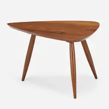 Occasional table by Phillip Lloyd Powell, c. 1965, walnut, sold May 2023
