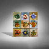 Stephanie Trenchard, Nine Teapots Series, 2012, cast glass