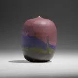 Untitled by Toshiko Takaezu, glazed porcelain, sold May 2023