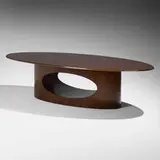Thad Hayes, Custom dining table, c. 2010, mahogany, brass