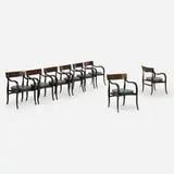 Edward Wormley, Alexandria chairs model 6004, set of eight