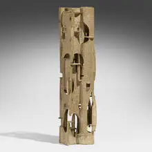Leo Amino, Untitled, 1957, polyvinyl acetate with sand