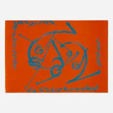Untitled by Claire Falkenstein, screenprint in colors, sold Oct 2025