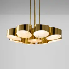 Marcel Asselbur, Chandelier, model 17236 from Le Palais des Consuls, Rouen, France, c. 1945, brass, brass-plated steel