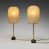 Isamu Noguchi, Akari light sculptures model BB1-30DL, pair