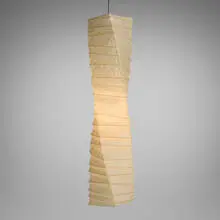 Akari light sculpture, model 30N by Isamu Noguchi, 1968, washi paper, bamboo, sold Oct 2025