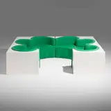 Archizoom Associati, Safari sofa, 1967, lacquered fiberglass, upholstery
