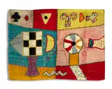Alan Davie C.B.E., H.R.S.W., R.A., Fish Flag, Wool tapestry in colours