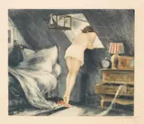 Louis Icart, 'SOUS LE TOIT' (ATTIC ROOM)