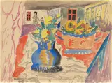Franz Radziwill, Stilleben mit Interieur