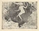Emil Nolde, Tod als Tänzerin, 1918, Radierung und Tonätzung auf Van Gelder-Velin