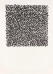 Günther Uecker, Manuelle Strukturen, 1975, Original-Kartonmappe mit 10 Lithografien und Titelblatt, jeweils auf BFK Rives-Velin