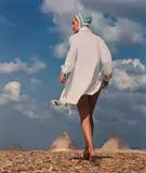 F.C. Gundlach, Den ganzen Tag am Strand. Karin Mosberg. Gizeh, Ägypten