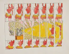 Michael Peters, Comic strip, Pen and ink on paper