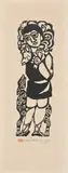 Grisha Dotzenko, Shepherd, 1959, Woodblock