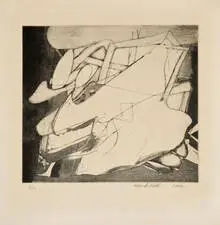 Frank Roth, Untitled (Abstract), 1962, Etching